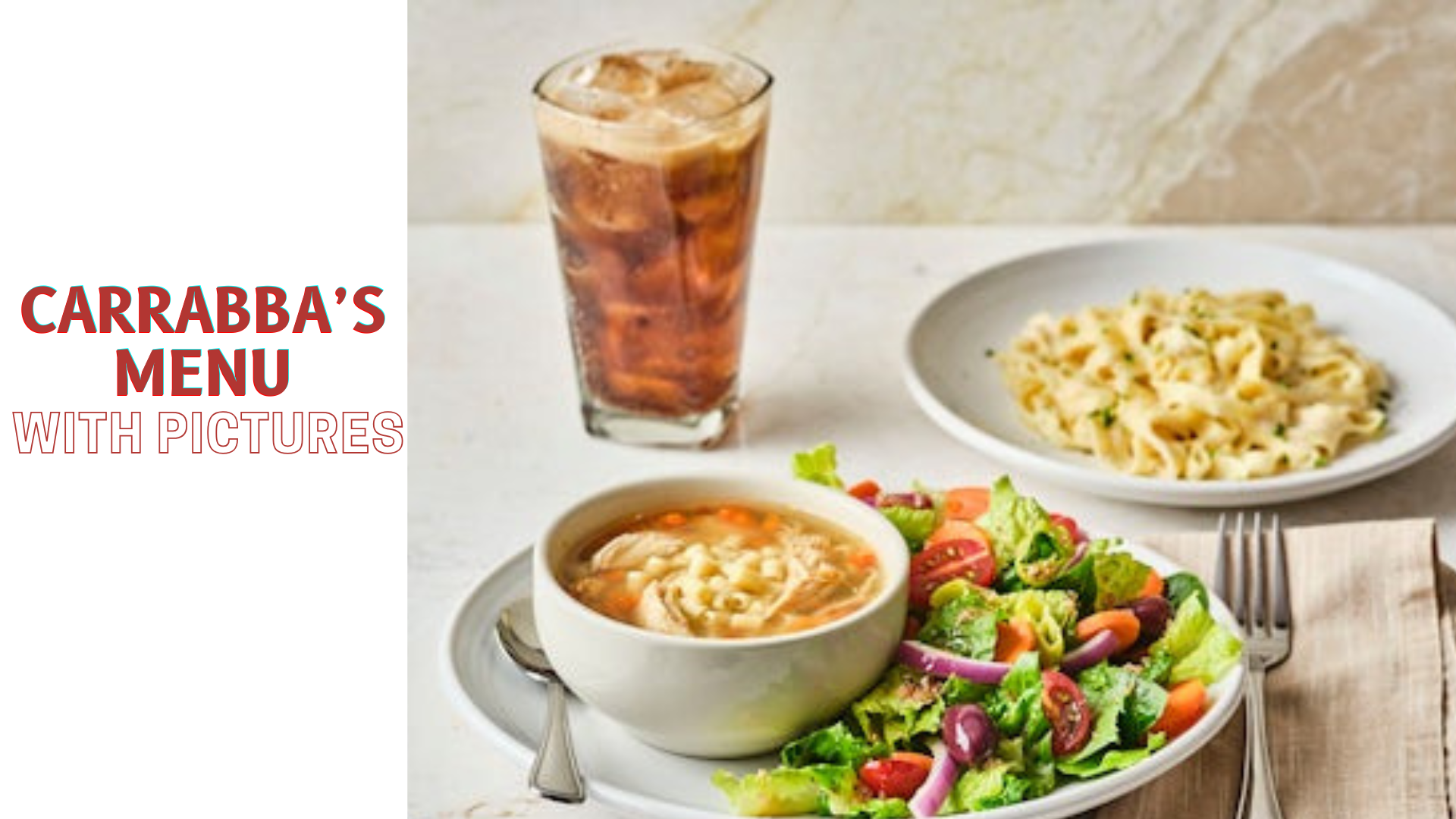 Carrabba menu with pictures
